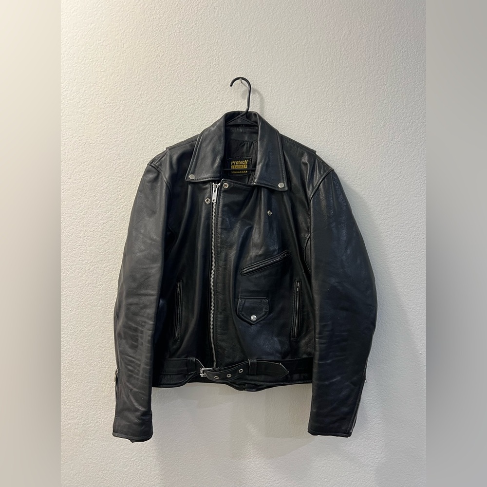 Protech Apparel Black Leather Jacket - image 1